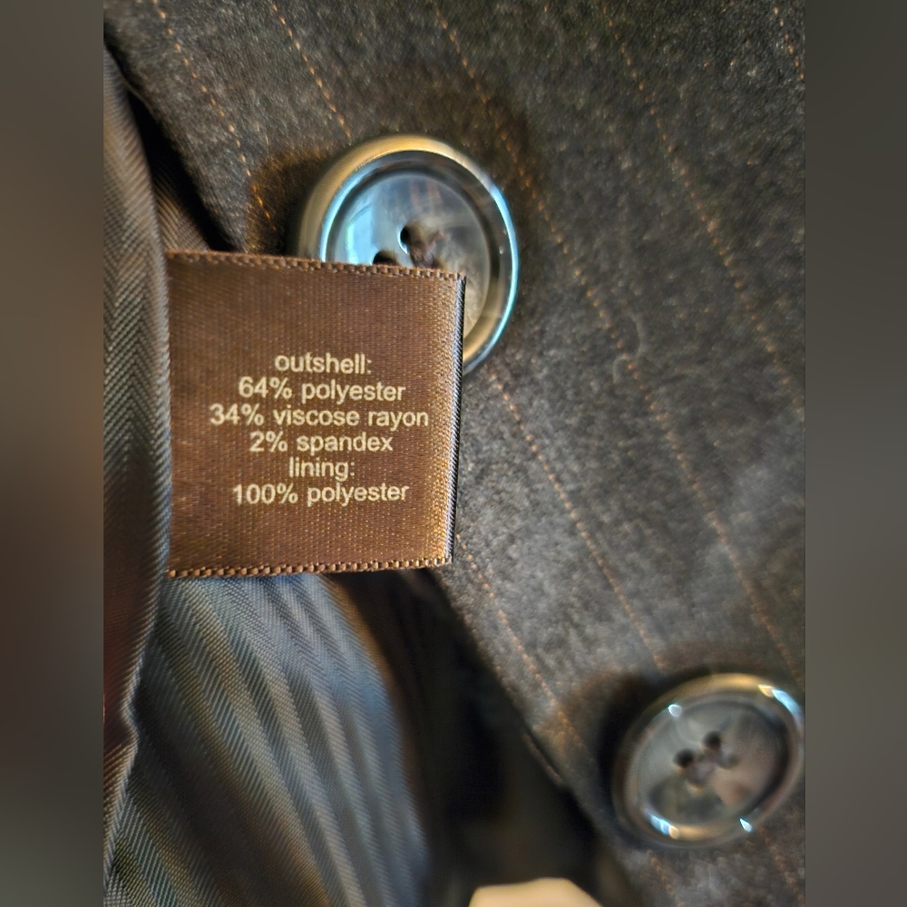 The Limited Gray Blazer Modern Tailored Suit Jacket With Pants - Picture 5 of 15